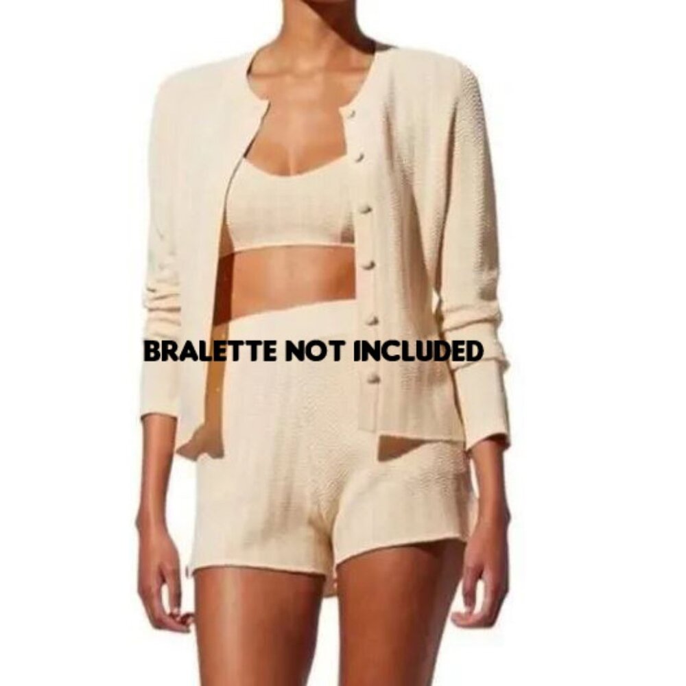 *NEW Solid & Striped Mila Cardigan (XS) & Charlie Shorts (S) Color Oatmeal